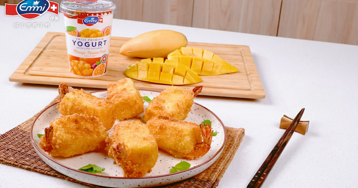 Crispy Fried Extra Fruity Yogurt Shrimps | Emmi Asia