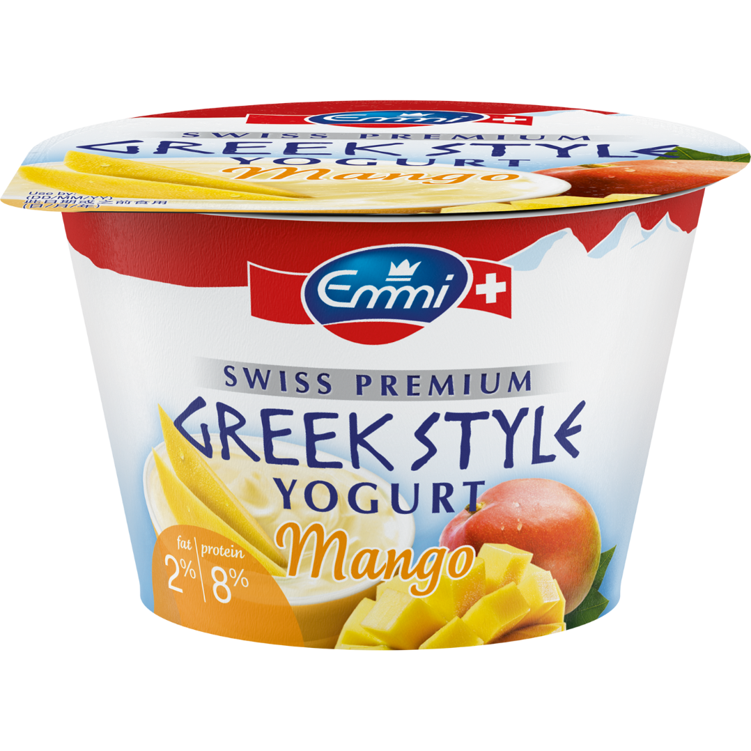 Emmi Swiss Premium Greek Style Yogurt Mango 2% 150g | Emmi Asia