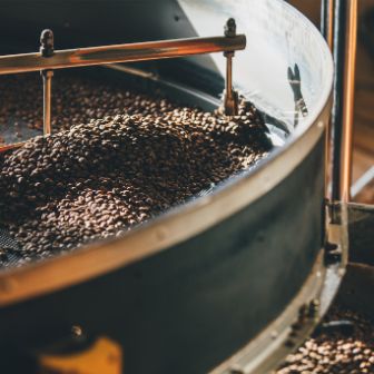 roasting coffee beans