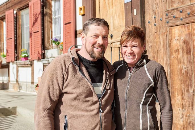 Springs Bio Farm, Andreas Spring, Limpach_Portrait mit Frau