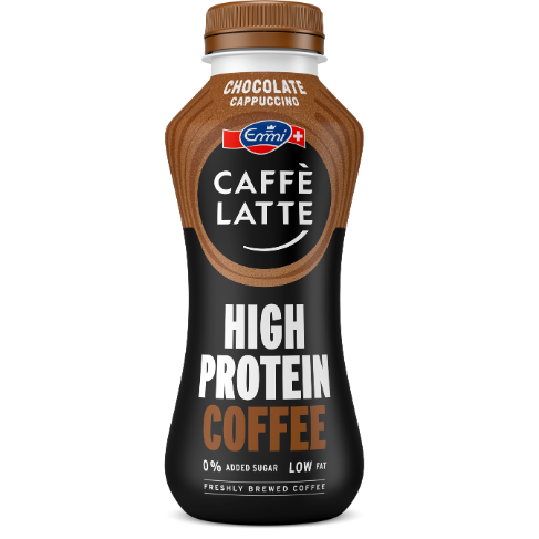 Emmi CAFFÈ LATTE Protein Coffee Chocolate Cappuccino 330ml EU1 (BeNeLux) - Redesign