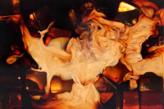 coffe and milk with ice