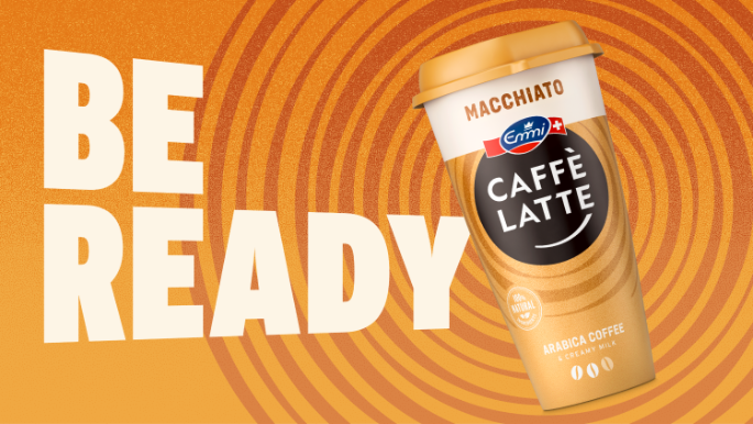 Emmi CAFFÈ LATTE Be Ready Brand Key Visual Slider Train